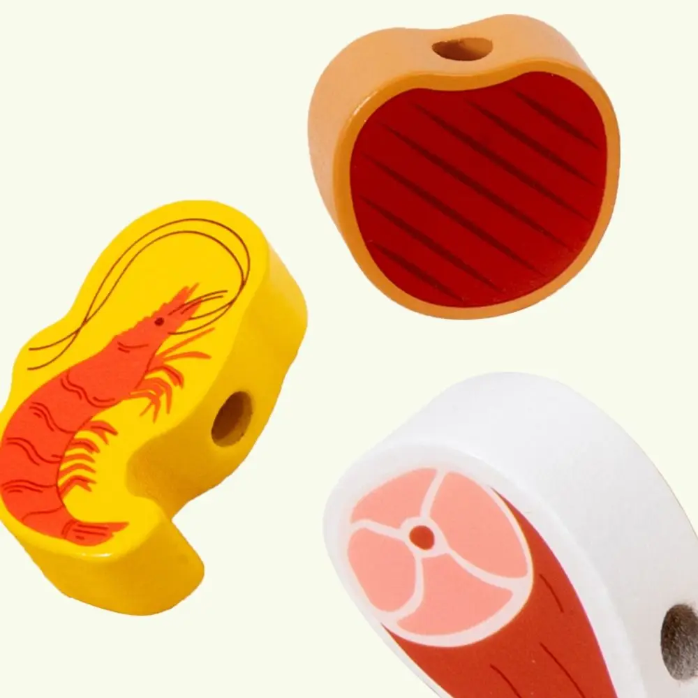 Giochi di finzione in legno Giocattoli da cucina Casa da gioco Set di barbecue simulato Montessori Miniatura Squisito giocattolo da cucina per bambini