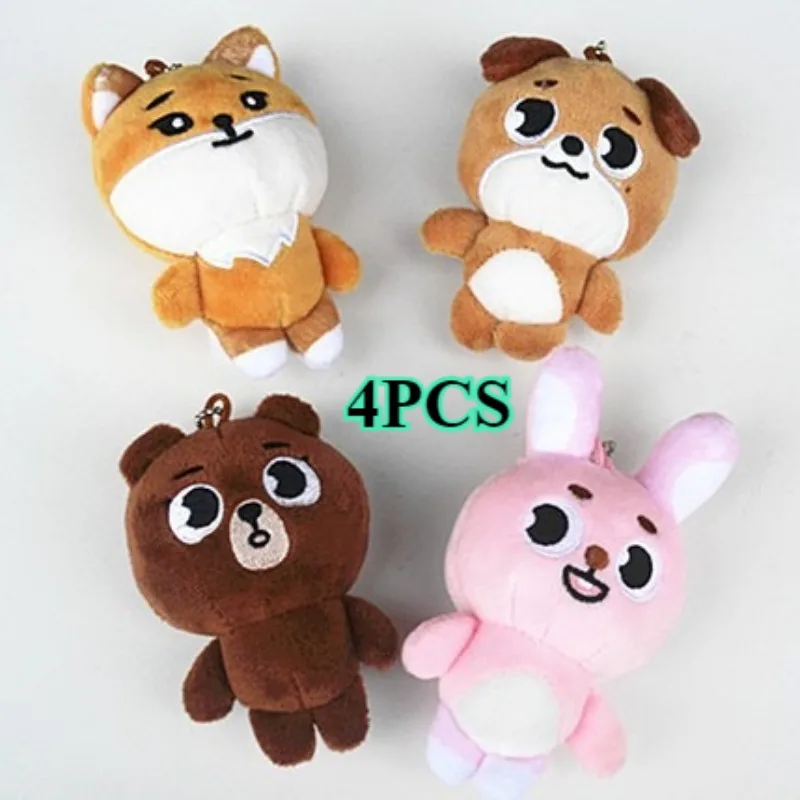 

Kpop DAY6 Plush Keychain Denimalz Wolfchan Dwaekki PuppyM Kawaii Cartoon Animal Plushie Keyring Pendant Korean Room Decor Toys