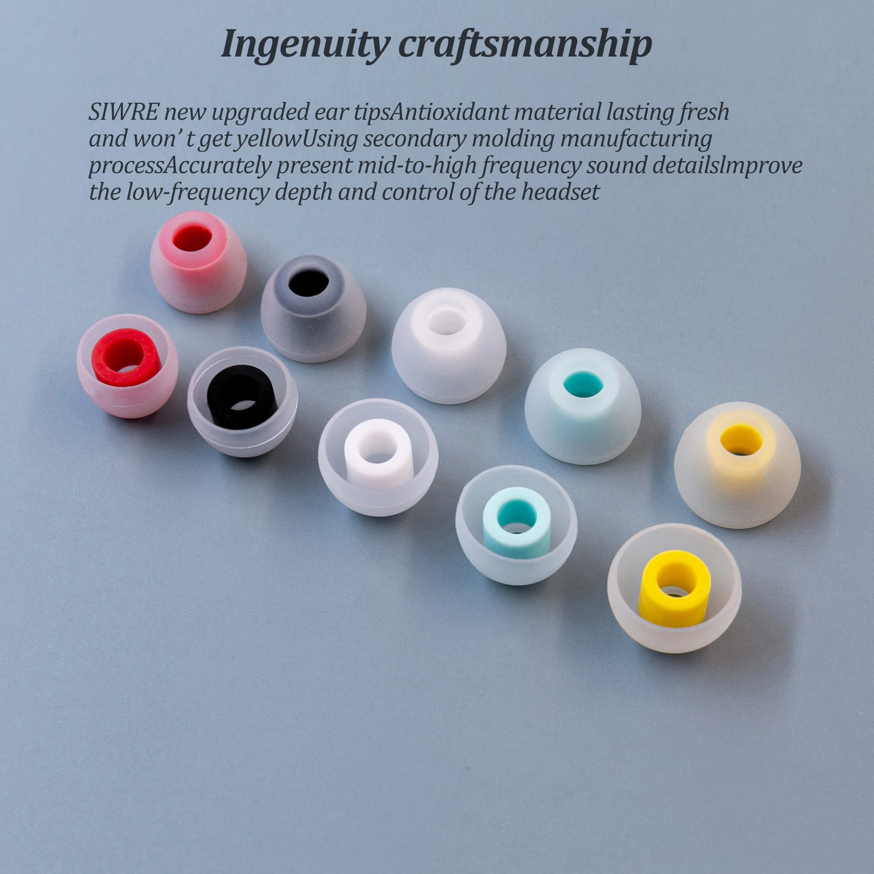 SIWRE 07 Silicone Eartips For Earphone Earbuds Noise Lsolating Upgrade Tips For Kz MOONDROP TRN TRUTHEAR IEMs view 4