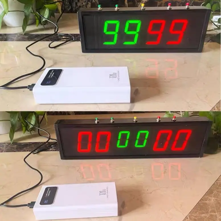 LED Electronic Scoreboard for Basketball Game Score Counter with 24 Second Shot Clock Timer Score Flip Display