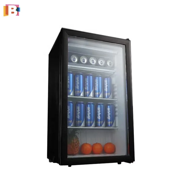 Refrigerator Freezer With Glass Door Hot Sale Single Door Hotel Portable 33l 43l Hotel Smart Mini Bar Fridge