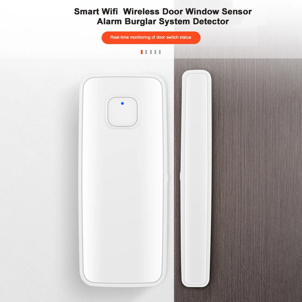 

Wireless Door Sensor App Notification Double-sided Burglar Alarm No Need Hub