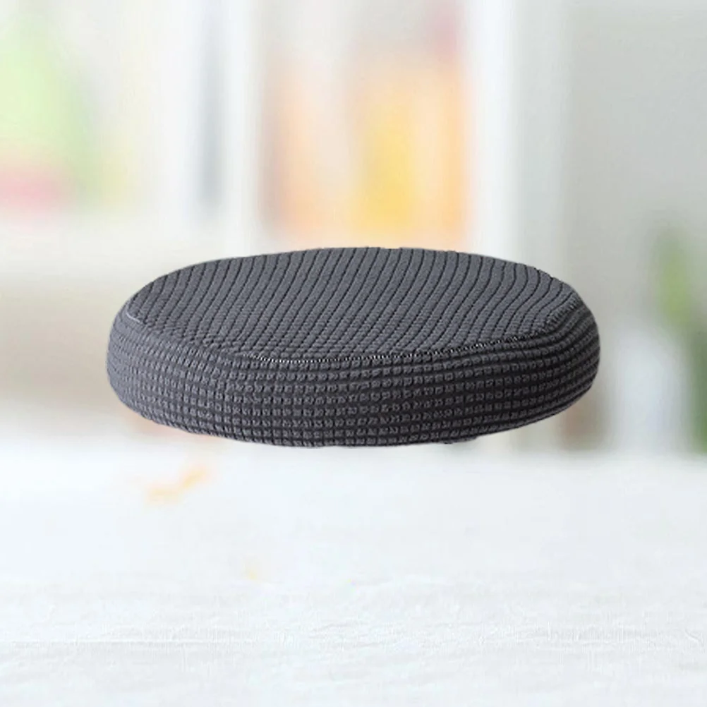 

Elastic Round Chair Cover Protective Seat Case Dark Gray 30-38Cm for Office Party Wedding Banquet Round Chair Cover