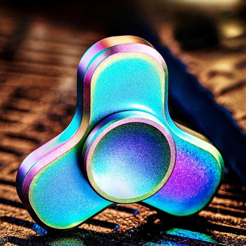 Mini Fidget Spinner para aliviar el estrés, juguetes reductores de estrés, giroscopio de punta superior EDC de aleación para niños TDAH