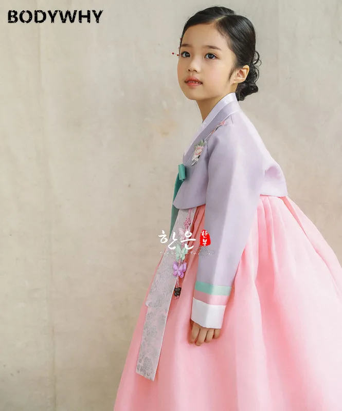 Korean Dress Stage Performance Children's Performance South Korea Imported Fabrics The Latest Girl's Birthday Asian Clothes