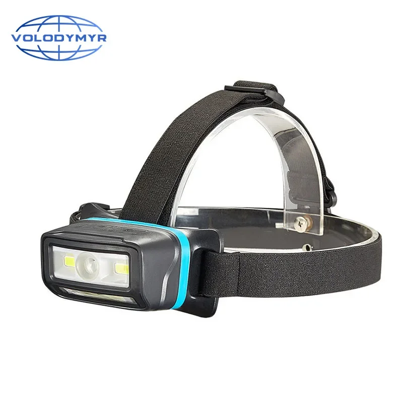 

Volodymyr High Bright LED Portable Mini Headlamp Sensor Lighting COB Work Headlight Built-in Battery Waterproof Head Torch Lamps