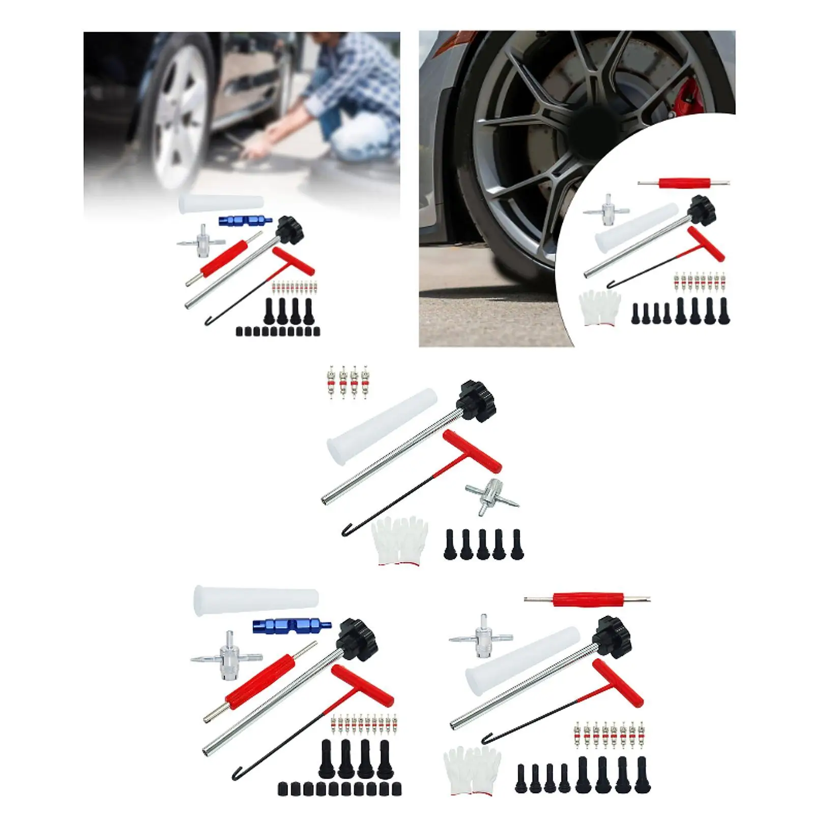 أداة إزالة الصمام الأساسية مزيل جذع الصمام لشاحنة الدراجات النارية