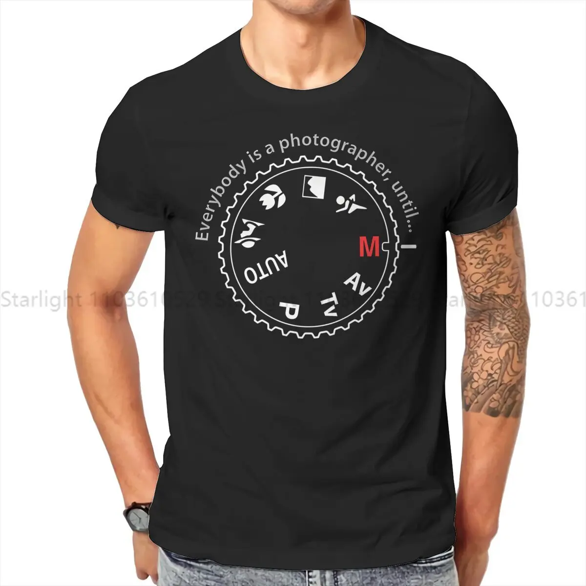 Photographer Camera Patent TShirt EVERYBODY Basic T Shirt Oversized Men Tee Shirt New Design