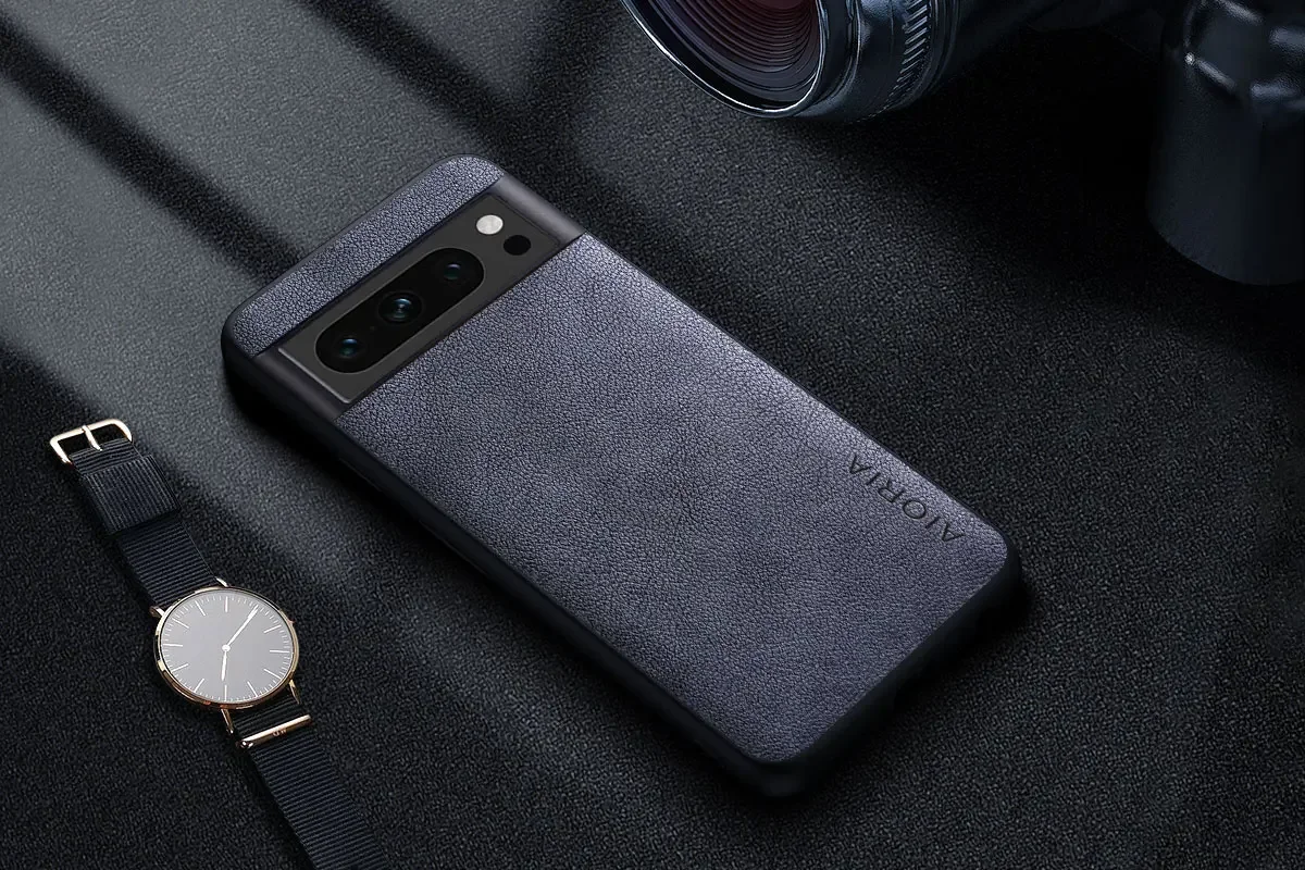 Premium Luxury leather Phone Case for Google Pixel 8 7 6 Pro 8A 7A 6A 5 5A 4A 4 XL 5G Retro Business Style Solid color cover