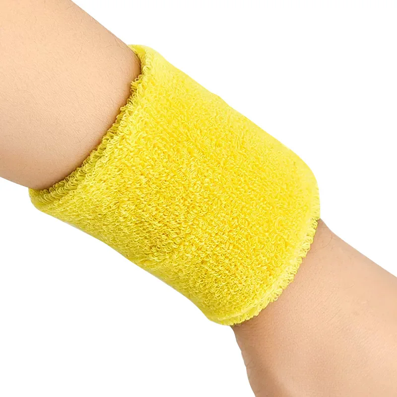 Wrist Sweatband in 9 Different Colors,Made by High Elastic Meterial Comfortable Pressure Protection,Athletic Wristbands Armbands