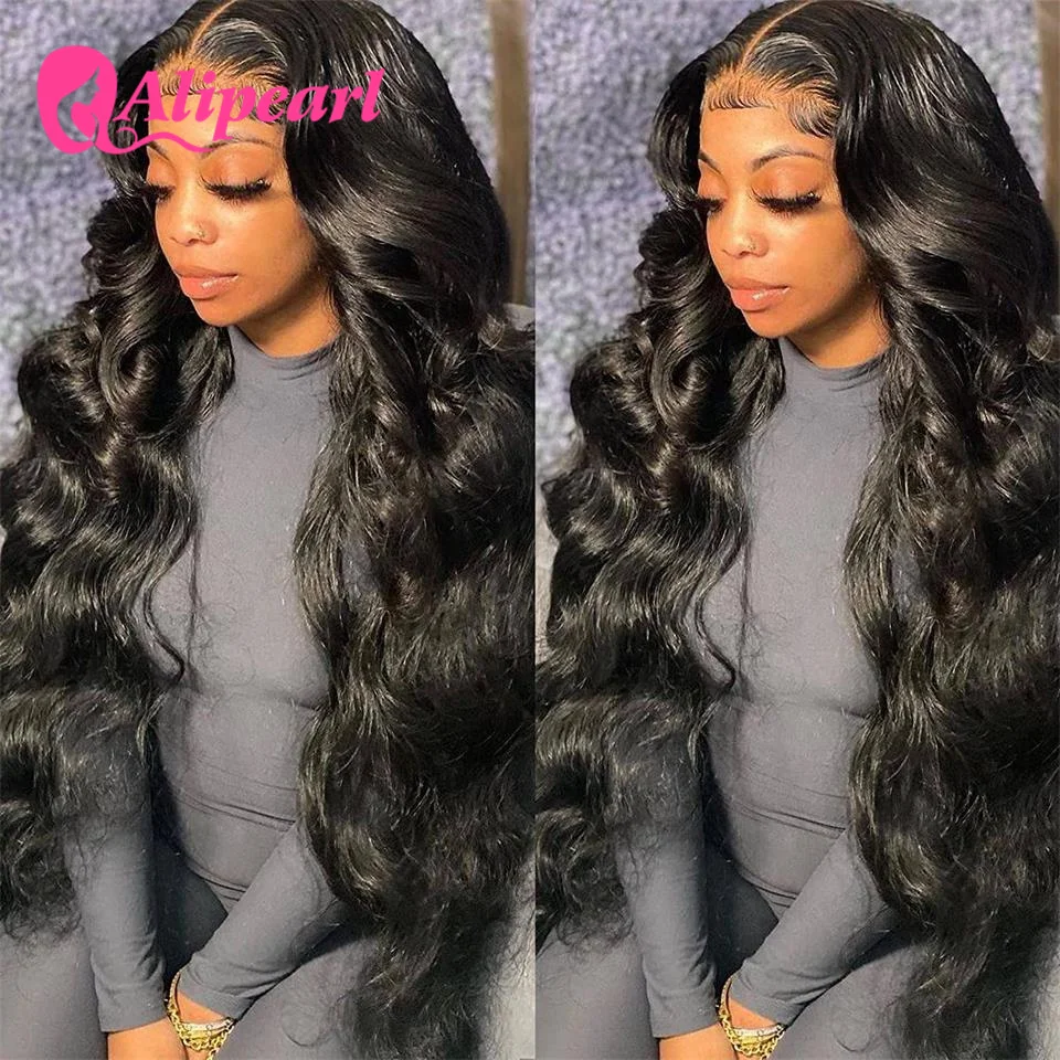 

AliPearl Lace Front Human Hair Wigs Brazilian Body Wave 13x6 Human Hair Wigs For Women Pre Plucked with Baby Hair 180% Density