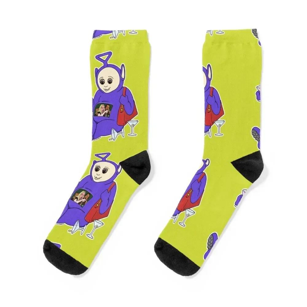 

Tinky Winky Drinky Socks funny gifts basketball japanese fashion Women's Socks Men's