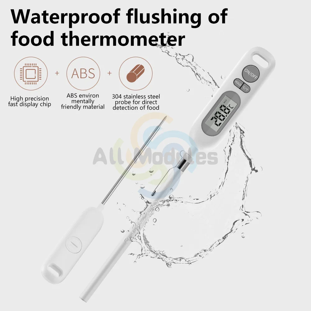 Digital Instant Read Meat Thermometer Kitchen Cooking Food Candy Thermometer for Oil Deep Fry BBQ Grill Smoker Thermometer