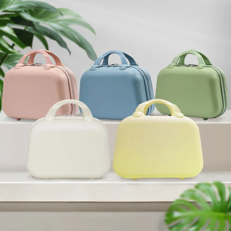 

Маленький чемодан, 14-дюймовый косметичка, прочный и портативный небольшой дорожный футляр