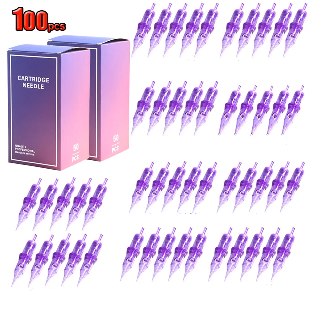 100pcs Mixed Cartridge Needles Original Pro Safety Tattoo Needles 3RL+5RL+7RL+9RL+5RS+7RS+9RS+9RM+11RM+7M1 Tattoo Accessories