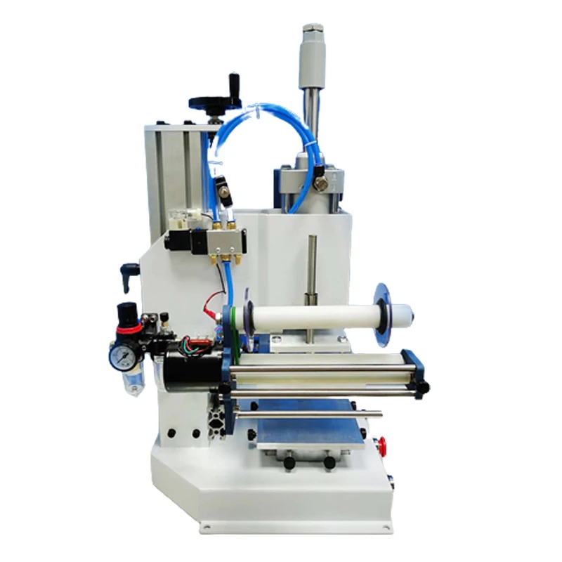 WL-DT03D Roll Paper Pneumatic Hot Stamping Machine, Leather Embossing Logo, Indentation Business Card Gift Box Plastic Wood