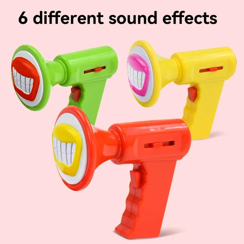 Jouet à changement de voix pour enfants avec 6 effets sonores, haut-parleur vocal pour jeu de rôle, amplificateur portable pour enfants, jouet parodie
