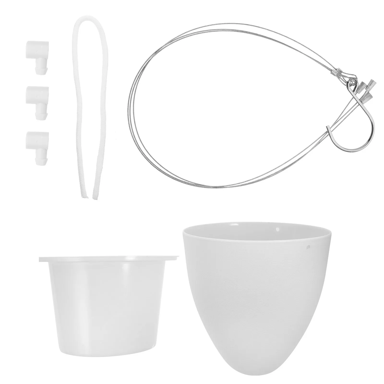 

2Pcs Hanging Planter Pot Weather Resistant Automatic System for Healthy Plants Hanging Flowerpot Flower Pot