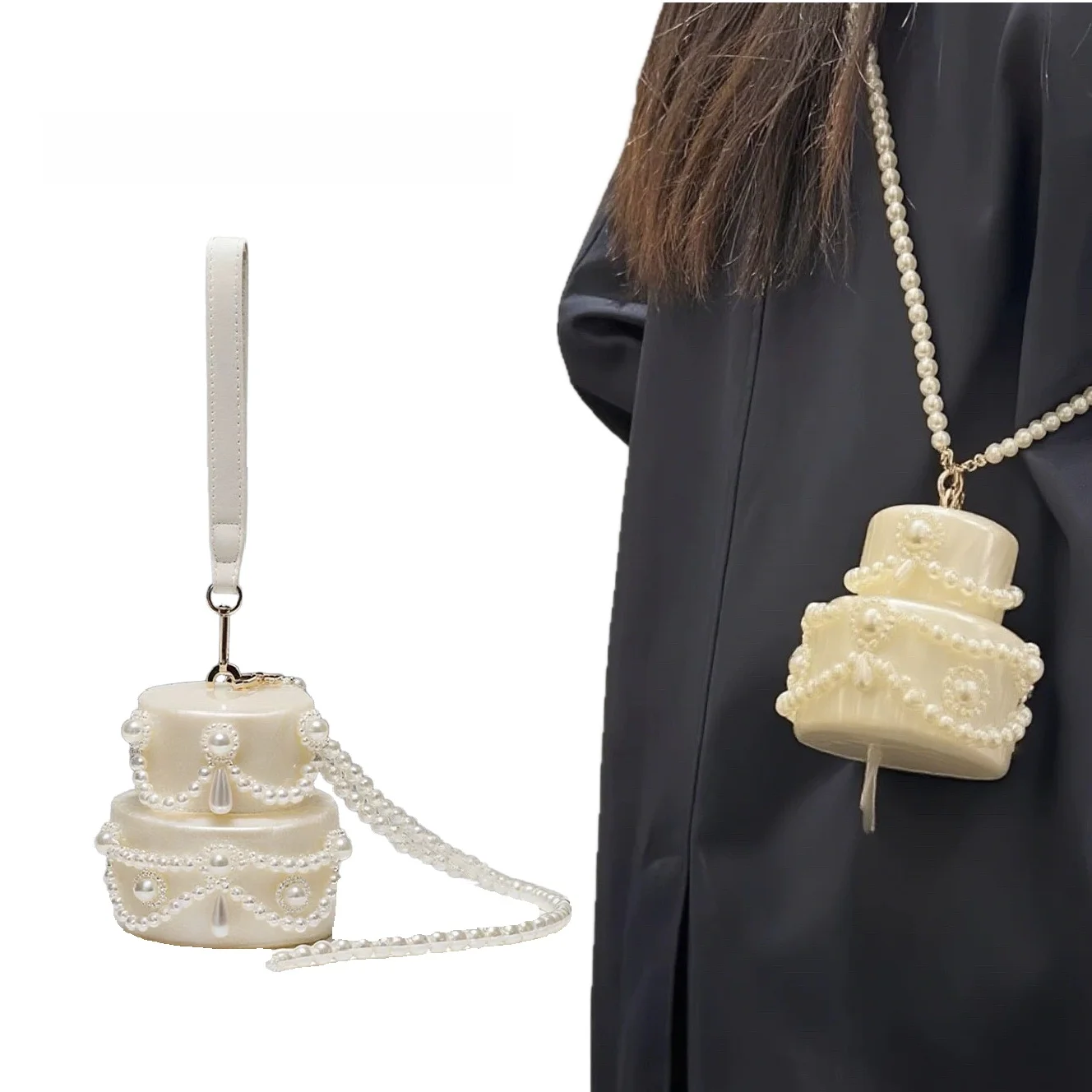 

2025 New Fairy Heart Marble Acrylic Clip Box Coin Key Holder Casual Simple Style Unisex Open Top Bag Horizontal Model