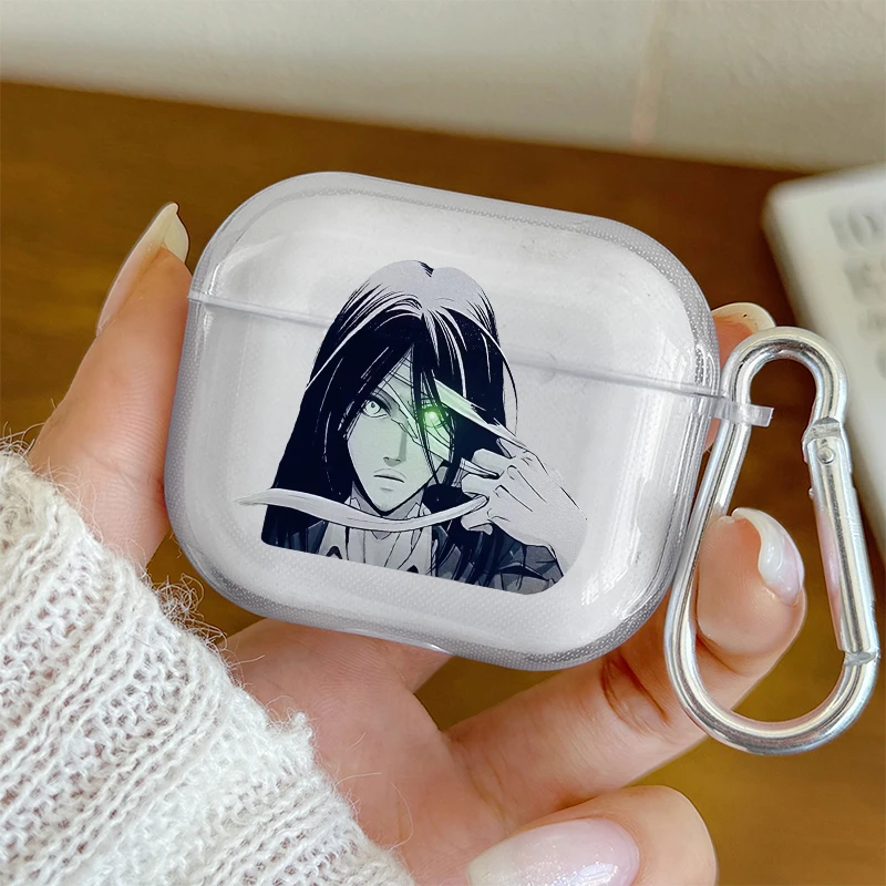 日本アニメ「進撃の巨人」Apple AirPods Pro、Pro3、Pro2イヤホンカバー、AirPods 1/2、3、4対応、耐衝撃保護ケース