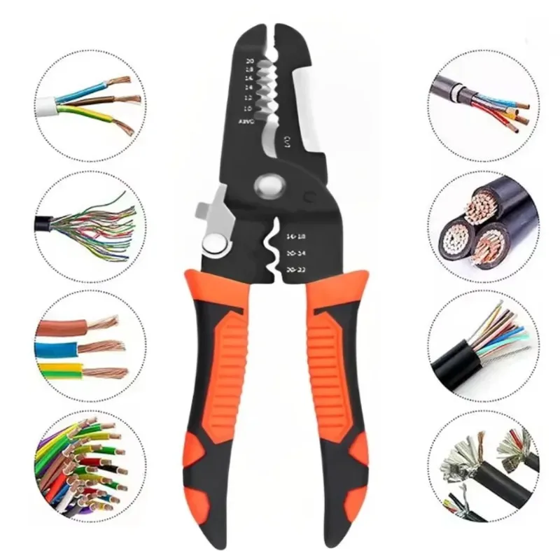 Multi Functional Wire Stripping Pliers For Electricians Specialized Wire Stripping Tools Stainless Steel Wire Breaking Pliers