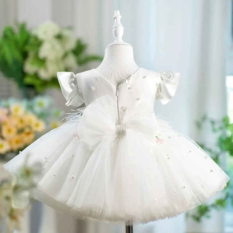 Children's Evening Gown Host's Piano Performance Wedding Birthday Party Dresses For Girls A4888 Vestidos Bridesmaid Dresses