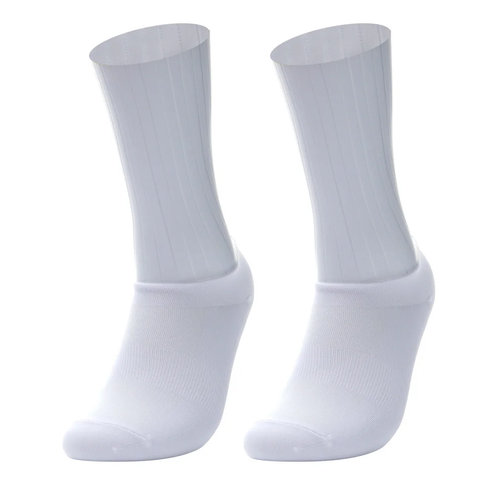 Chaussettes aérées coordonnantes en silicone pour hommes et femmes, respirantes, sans couture, cyclisme, vélo de route, été, nouveau, 2024