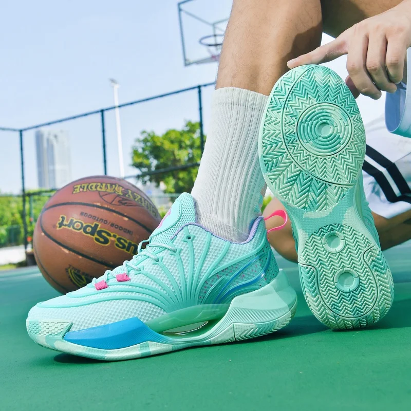Men's Women's Luminous Basketball Shoes Fashion Stars Lightweight Breathable Sports Shoes Men Training Athletic Sneakers