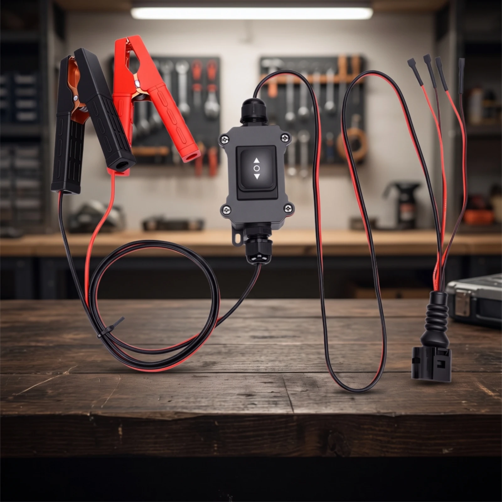 Motor Test Tool with Alligator Clips Handheld Alligator Clip Test Lead Good Electrical Conductivity Testers Compact view 3