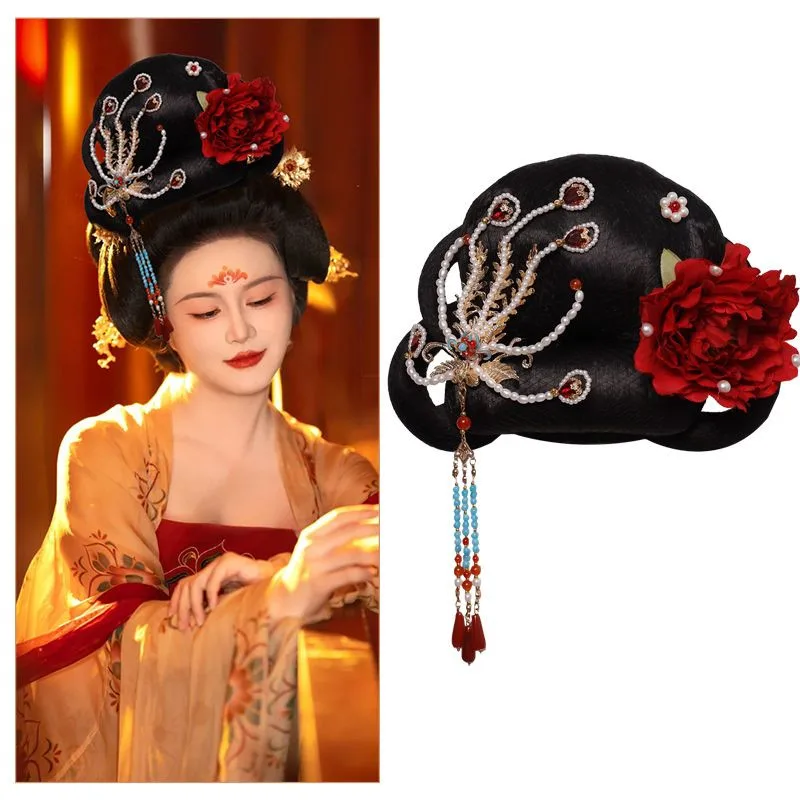 Han Dynasty Hairstyles Female Vintage Princess Hair Accessories Tang Dynasty Hair Piece Retro Photography