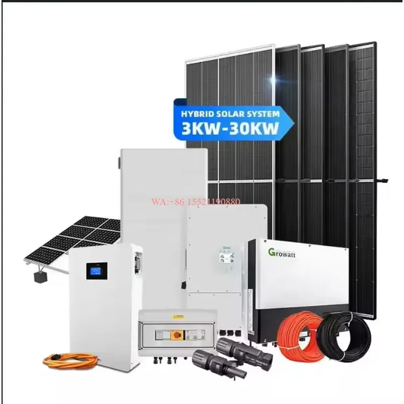 wmwmnu for Home Use Solar Panel System 10kw Complete Solar Energy System Package PV Modules Mounting System Inverter