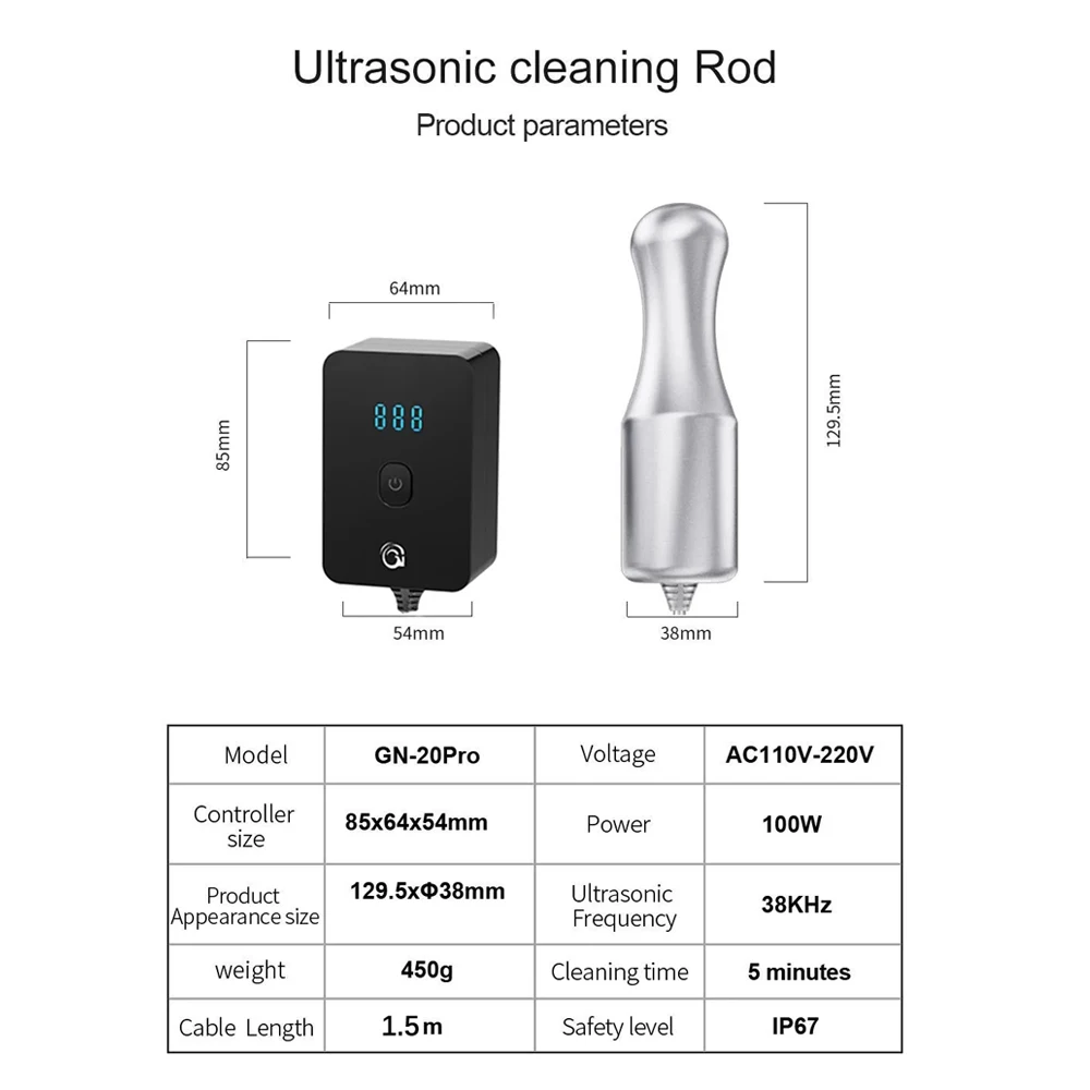 GENENG-limpiador ultrasónico portátil para el Hogar, baño de limpieza por ultrasonido, lavadora de gafas de joyería, electrodomésticos ultrasónicos