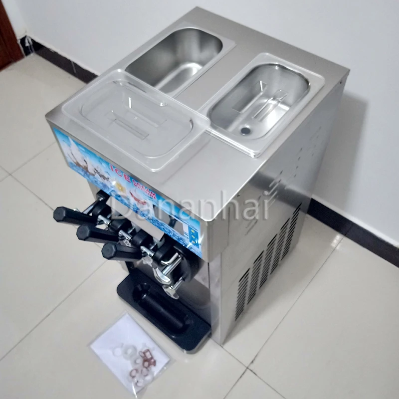 

Коммерческая настольная машина для мороженого - Высокоэффективный аппарат для приготовления мороженого на палочке и замороженного йогурта на три вкуса для бизнеса