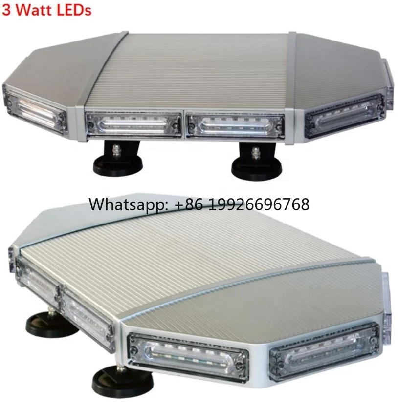 High Bright 3 Watt Magnetic Mount Led Mini bar Light Led Strobe Beacon Recovery Tow Wreck Truck Roof Top Magnet Mout Beacon