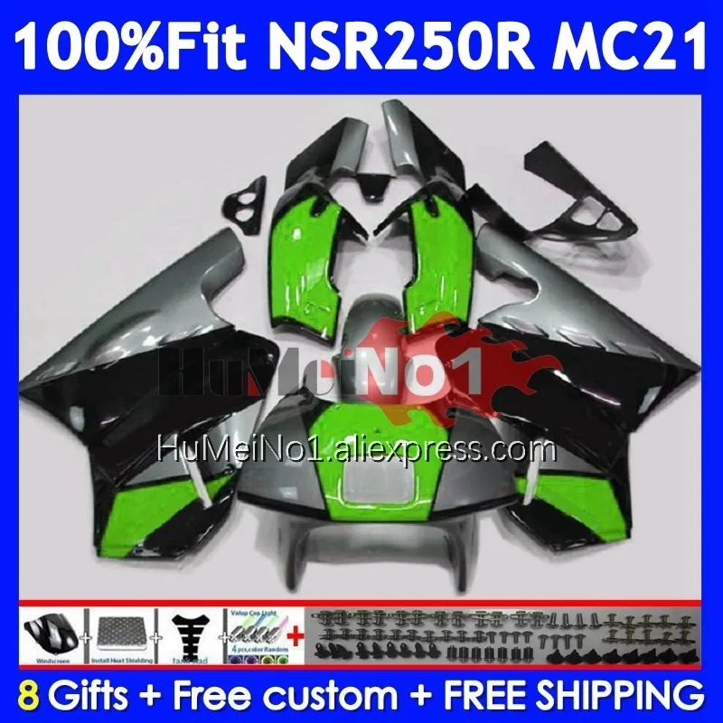 Injection For HONDA NSR250R MC21 PGM3 1990 1991 1992 1993 15No.196 NSR250 NSR 250 R RR NSR 250R 90 91 92 93 Fairing Green black