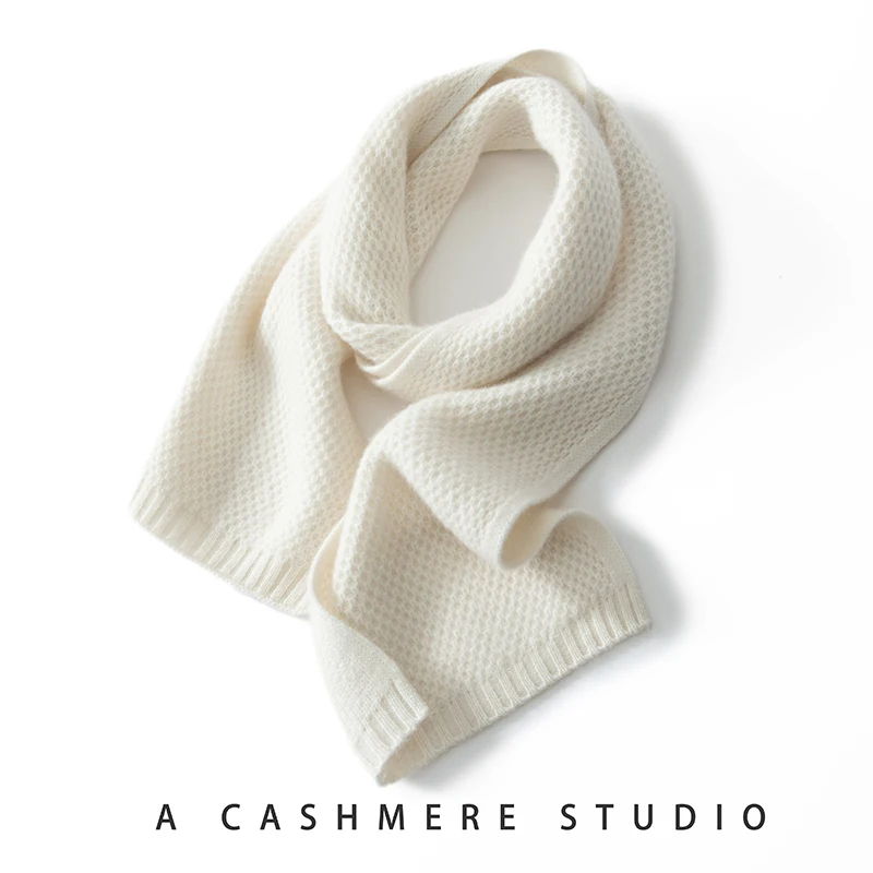 

High Quality 100% Cashmere Scarf Winter Warmth, Solid Color Scarf For Both Men And Women, Fashion Knitted Scarf, Soft And Sticky