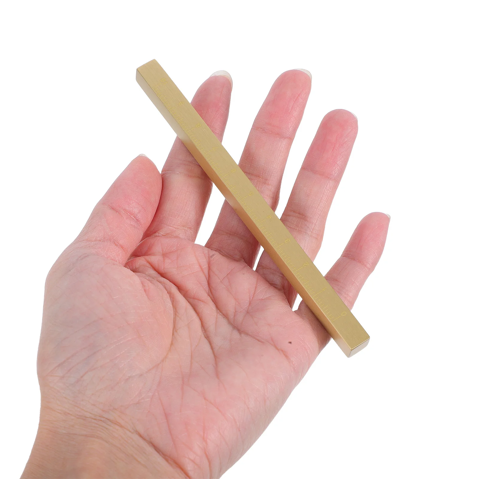 

Sturdy Copper Paperweight Thickened Design Calligraphy Practice Tool Heavy Duty Long Paperweight for Writing Sumi Drawing Decor