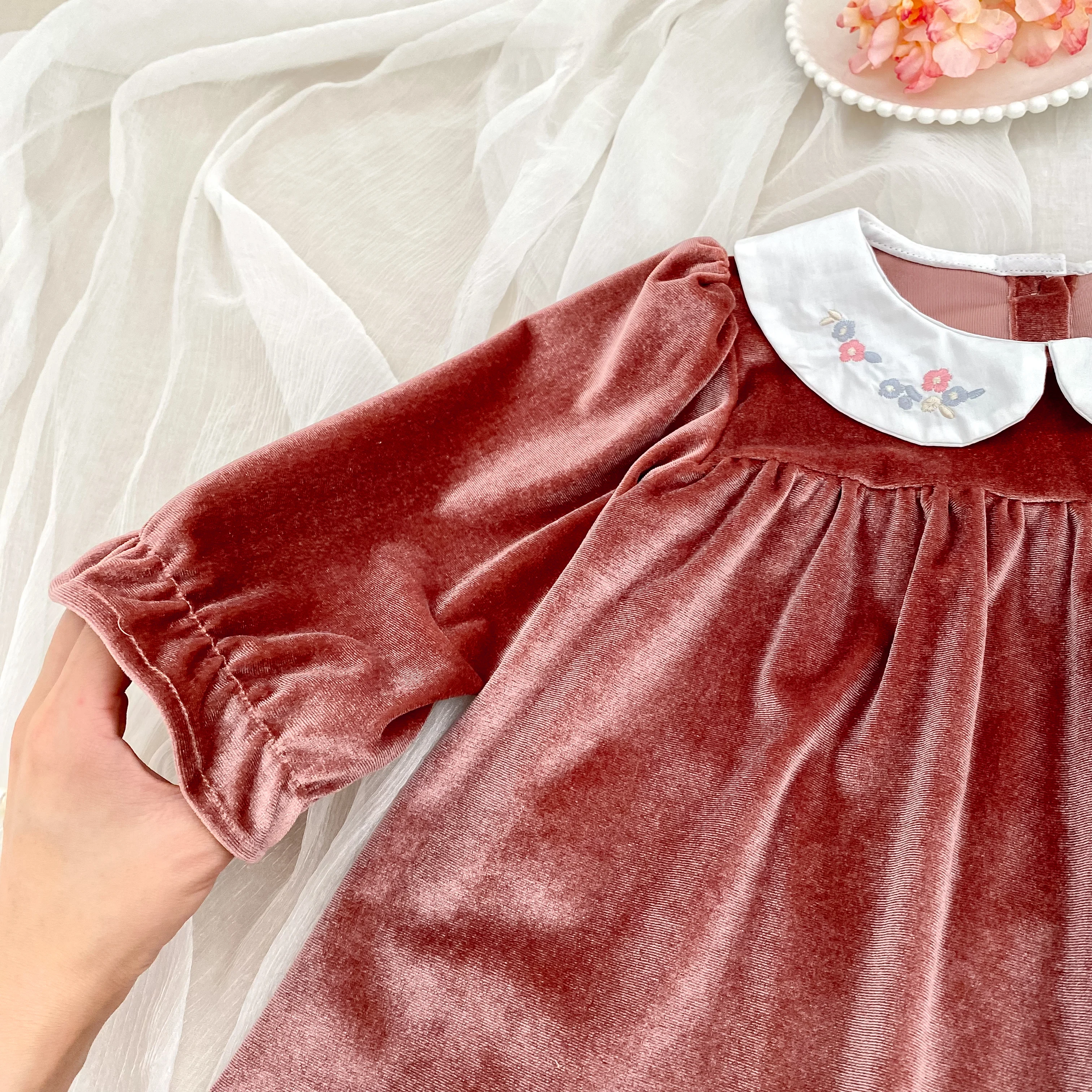 Herbst Baby Mädchen Kleidung Stickerei Weihnachten Party Kleid Kostüm 1-6Yrs Kleinkind Mädchen Geburtstag Kinder Kleidung Weihnachten Kleider – Detail 23