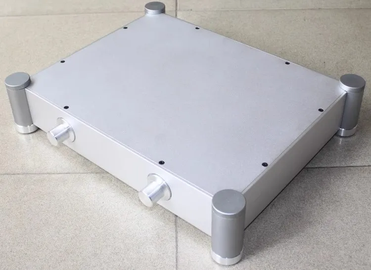 

W430 H92 D340 Sandblasting Aluminum Tube Amplifier Enclosure DAC Decoder Case Rear Chassis DIY Preamp Amp Hi End Box Headphone