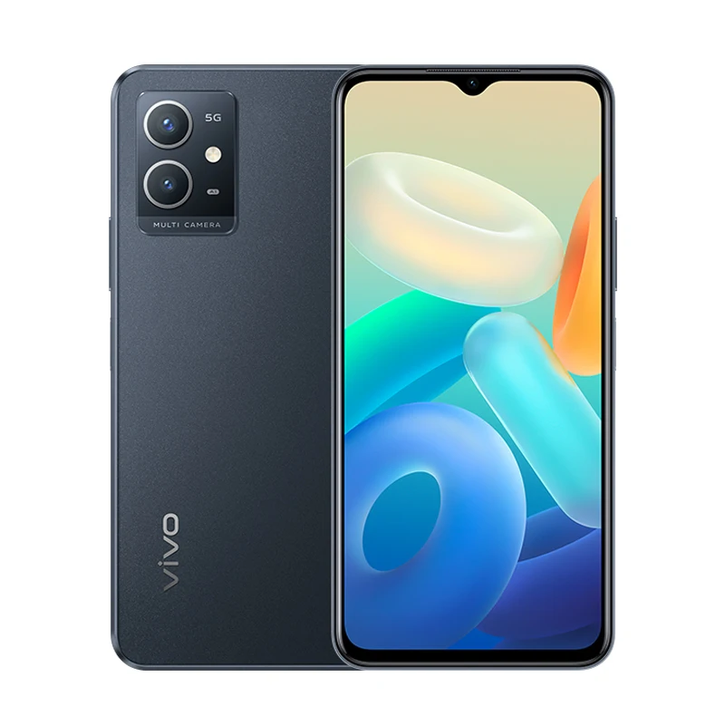 Vivo-teléfono inteligente Y30 5G con firmware Global, CPU MTk Dimensity 700, carga rápida de 18W, 6GB de RAM, 128GB de ROM, 5000mAh, huella dactilar