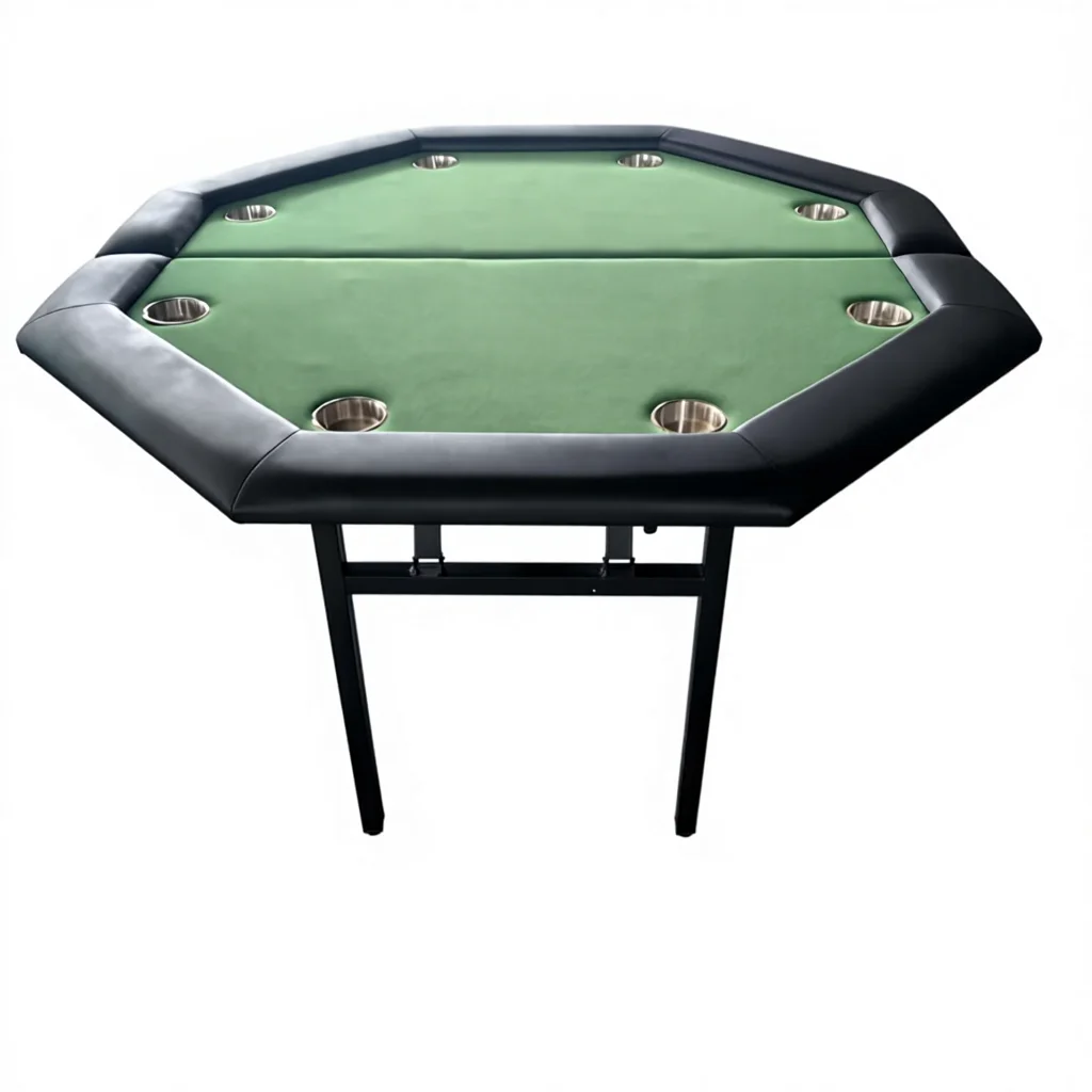 Direct Manufacturer DRAGON INDUSTRY Foldable Octagonal Custom Multi-Game Classic Poker Table Metal MDF Construction Mahjong