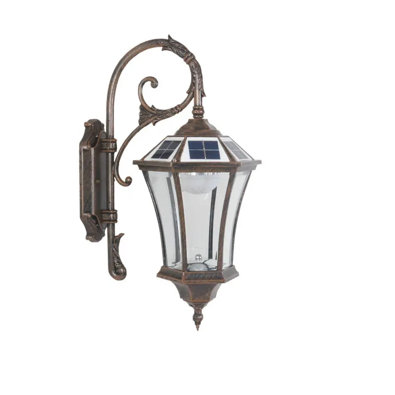 

Солнечный уличный настенный светильник в европейском стиле ретро, водонепроницаемое освещение для балконов, дворов, садов, вилл, террасов, коридоров