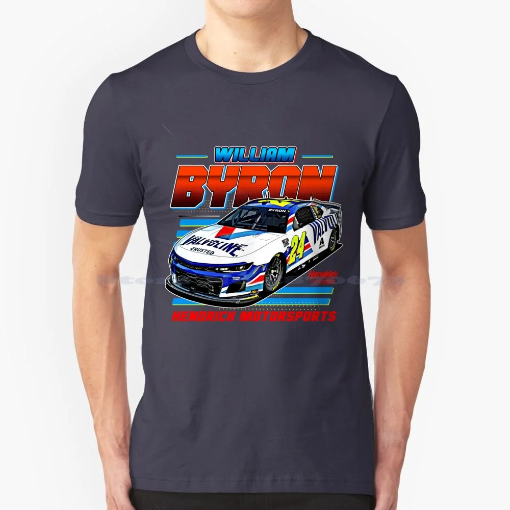 William Byron 24 Cup 2023 T Shirt 100% Cotton Tee Dale Earnhardt Chase Elliott Gplegend Jimmie Johnson Richard Petty William