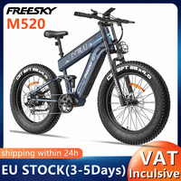 EU Stock Original Freesky M520 Electric Bike 48V 41AH Battery 1200W Motor 61KM/H Speed 144-257KM Range 26*4 Off-Road Tire E-bike