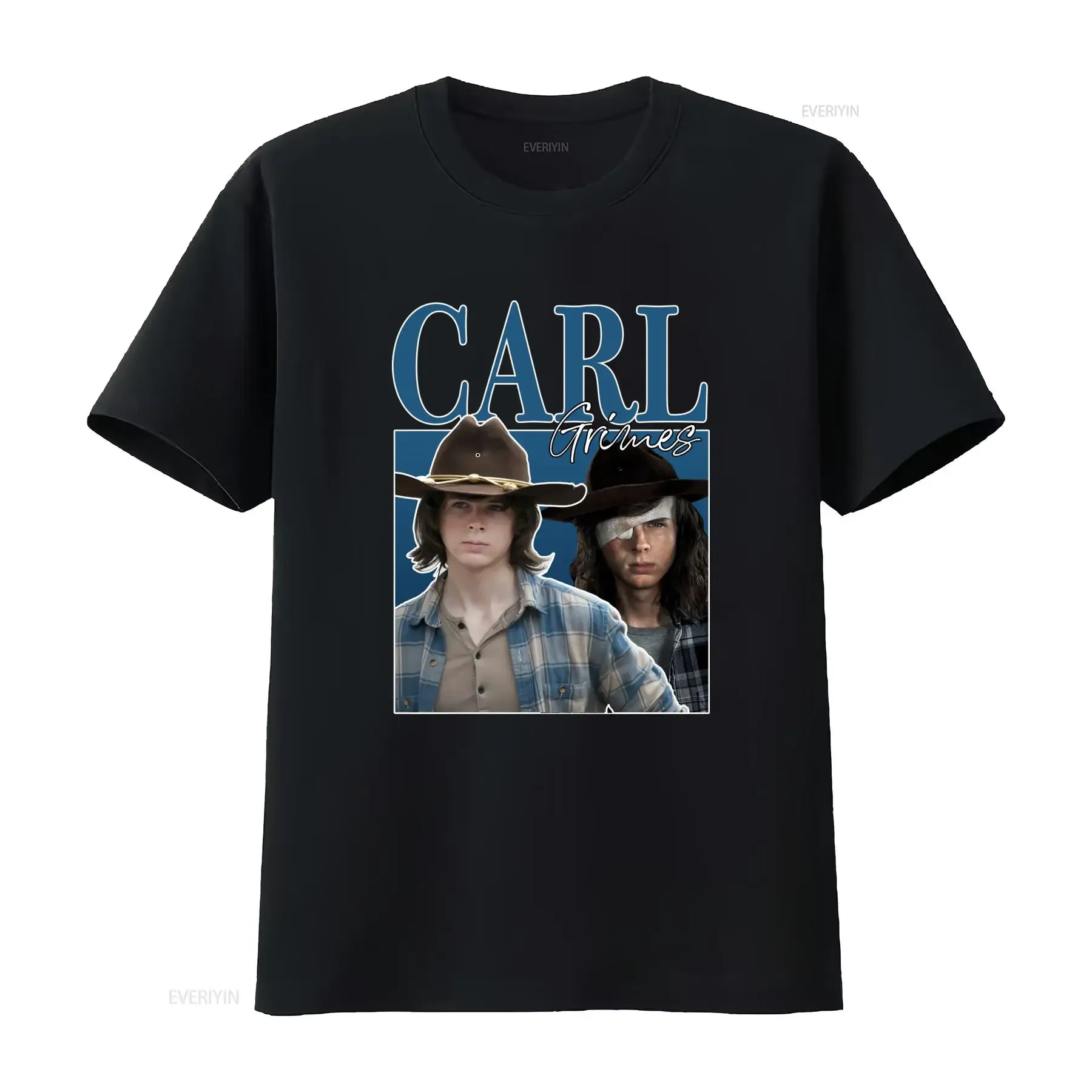 Camiseta Carl Grimes 90S Walking Dead Chandler Riggs, Estilo Retro GWM4, Vintage, Lavada, Elástica, Moda Urbana, Suave