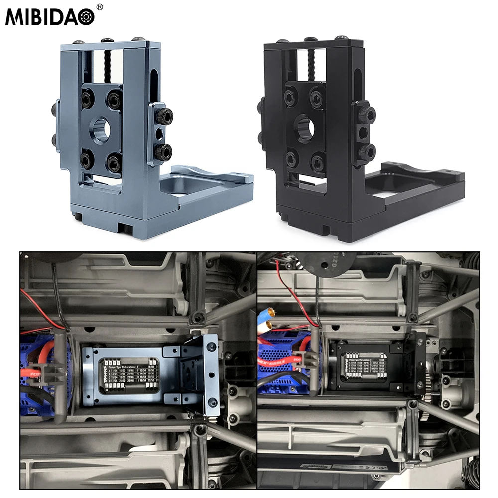 

MIBIDAO Aluminum Alloy Motor Seat Base Mount For 1/5 RC Crawler Car X-Maxx XMAXX 8S 77086-4 Buggy Trucks Upgrade Parts