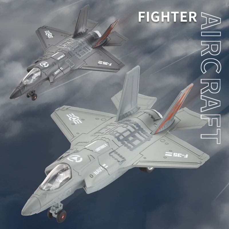 

Alloy F-35 Fighter model acoustooptic return force aviation military aircraft model Toy Ornament Gift