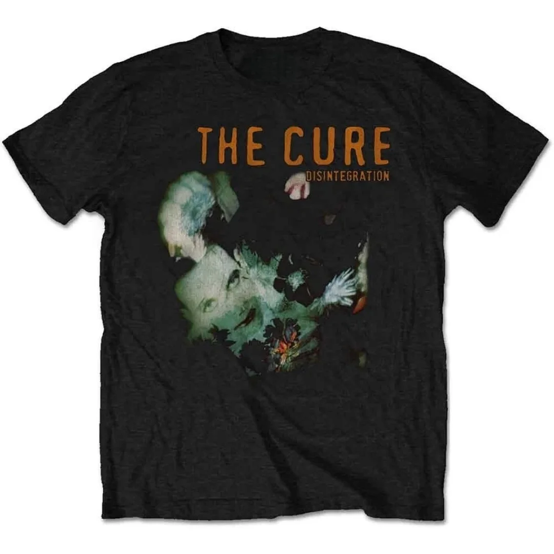 Camiseta de Verão com Estampa The Cure Disintegration Pattern, Moda Casual para Homens e Mulheres, Camiseta Clássica de Algodão
