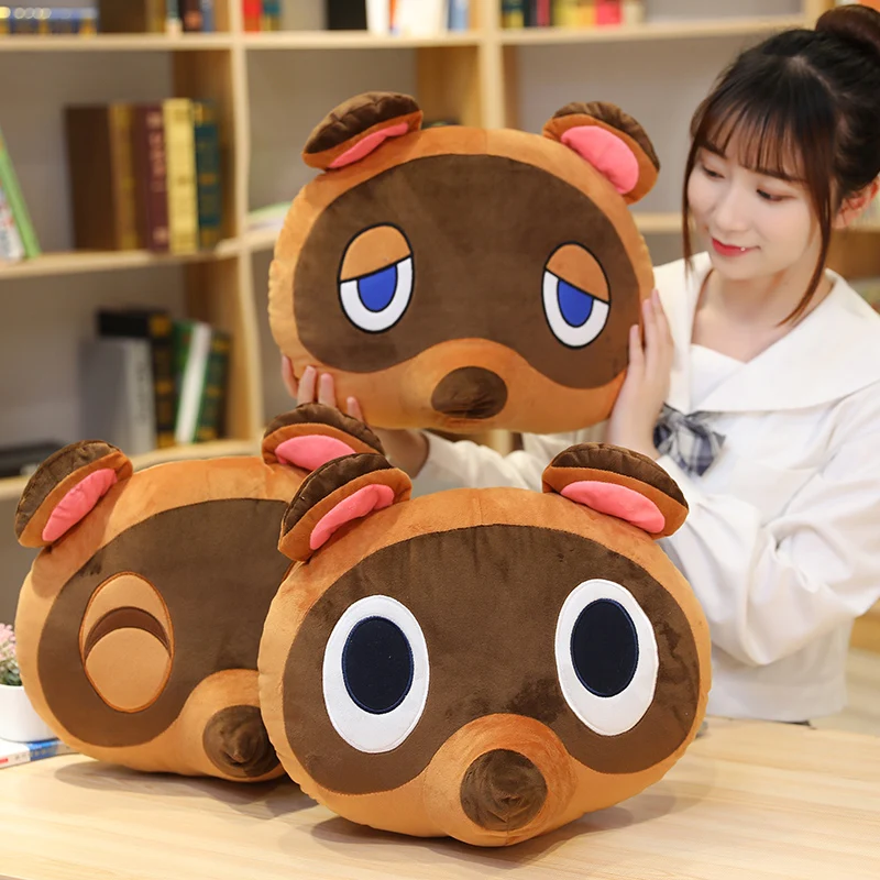 3 New Style Animal Crossing Plush Pillow Doubutsu No Mori Cofa Cushion Tom Nook Foxes Plush Anime Stuffed Doll Gifts Xmas Gift