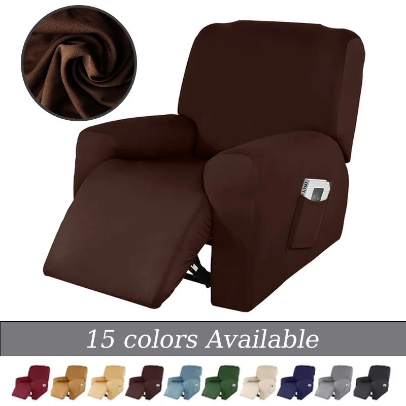 

Recliner Sofa Cover 1 Seater Stretch Single Armchair Relax Slipcover Non-Slip Sofa Chair Protector For Living Room Washable 1Set